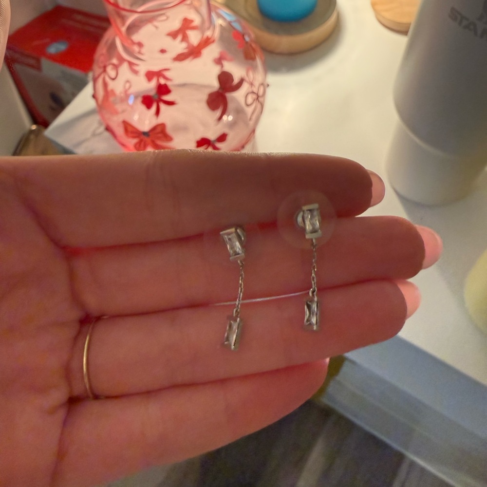 Kendra Scott Silver Chain Earrings